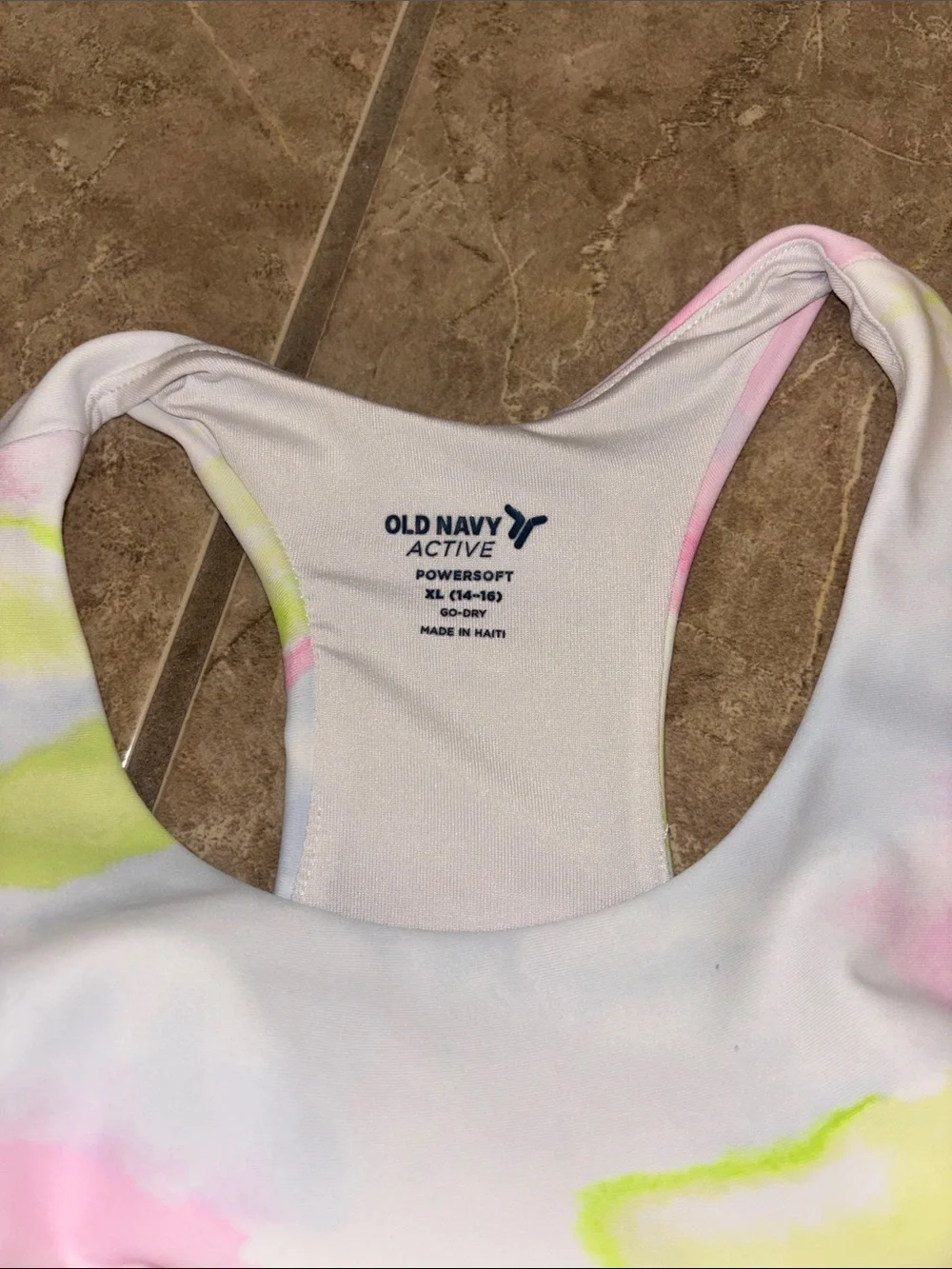 Old Navy Pastel Watercolor 2-piece set in Pink, Blue & Lime